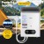 Devanti Portable Gas Water Heater - White Outdoor Camping Shower with LED Display, 60°C Max Temp, Lightweight & Safe