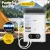 Devanti Portable Gas Water Heater - White Outdoor Camping Shower with LED Display, 60°C Max Temp, Lightweight & Safe