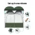 Weisshorn Double Camping Shower Toilet Tent - Portable 2-4 Person Change Room with Steel Poles, 224x114x212CM, Green