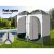 Weisshorn Double Camping Shower Toilet Tent - Portable 2-4 Person Change Room with Steel Poles, 224x114x212CM, Green Weisshorn Double Camping Shower Toilet Tent - Portable 2-4 Person Change Room with Steel Poles, 224x114x212CM, Green