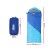 Weisshorn Kids Sleeping Bag 172cm - Thermal, Water-Resistant, Lightweight, Blue, -5°C to 20°C, Cosy Camping Comfort