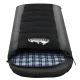 Weisshorn Single Sleeping Bag -20°C Black, 190T Polyester, 2x260gsm Filling, Waterproof, Lightweight, Compact, 208x82cm