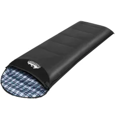Weisshorn Single Sleeping Bag Grey - Lightweight, Compact, Waterproof, 0°C-20°C, Polyester Ripstop, with Carry Bag