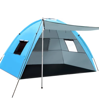 Weisshorn 4-Person Camping Tent - Weather-Resistant, Double Layer 190T Polyester, UV Protection, Portable with Carry Bag