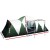 Weisshorn 12-Person Green Dome Tent - Spacious 3-Room Design, UV & Water-Resistant, Easy Setup with Carry Bag