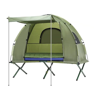 Weisshorn 5-in-1 Camping Tent Cot 1-Person with Air Mattress, UV Protection, Water-Resistant, Steel Poles, 194x84x167