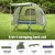 Weisshorn 5-in-1 Camping Tent Cot 1-Person with Air Mattress, UV Protection, Water-Resistant, Steel Poles, 194x84x167