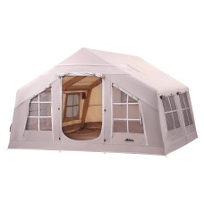 Weisshorn 6-Person Inflatable Beach Tent, 360CM, PVC Support, PU3000 Water-Resistant, UV Protection, Easy Set-Up