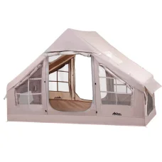 Weisshorn 6-Person Inflatable Beach Tent - PU3000 Water-Resistant, UV Protection, 300CM Spacious Family Shelter