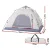 Weisshorn 2-3 Person Instant Pop Up Camping Tent, Water-Resistant Oxford Cloth, UV Protection, Beige, 194cm x 134cm