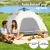Weisshorn 2-3 Person Instant Pop Up Camping Tent, Water-Resistant Oxford Cloth, UV Protection, Beige, 194cm x 134cm