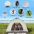 Weisshorn 2-3 Person Instant Pop Up Camping Tent, Water-Resistant Oxford Cloth, UV Protection, Beige, 194cm x 134cm