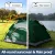 Weisshorn 2-3 Person Instant Pop Up Camping Tent - Green, Water-Resistant, UV Protection, Oxford Cloth, Easy Setup