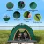 Weisshorn 2-3 Person Instant Pop Up Camping Tent - Green, Water-Resistant, UV Protection, Oxford Cloth, Easy Setup