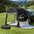Weisshorn Black SUV Camping Tent - Water-Resistant, UV Protection, 3-Person, Oxford Fabric, 292x144x203cm, Portable
