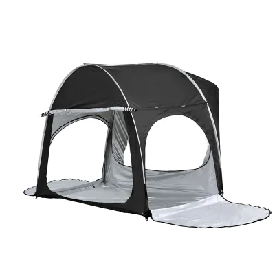 Weisshorn Black SUV Camping Tent - Water-Resistant, UV Protection, 3-Person, Oxford Fabric, 292x144x203cm, Portable