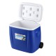 Glacio 38L Portable Ice Cooler Box with Wheels, Cup Holders, Hot & Cold, PE/EPS/PP, Camping, Beach, Blue