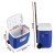 Glacio 38L Portable Ice Cooler Box with Wheels, Cup Holders, Hot & Cold, PE/EPS/PP, Camping, Beach, Blue