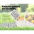 Alfresco 2 Person Picnic Basket Set, Willow & Faux Leather, 36x22x38cm, White, Insulated Blanket, Outdoor Essentials