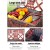 Alfresco 4 Person Picnic Basket Set, Willow & Faux Leather, 54x34x20cm, Red Blanket, Insulated Bag, Outdoor Fun