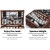 Alfresco 4 Person Picnic Basket Set, Willow & Faux Leather, Brown, 39x25x27cm - Insulated Bag & Cutlery Included