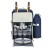 Alfresco 4-Person Picnic Backpack Set, Polyester, 44x37.3cm, Blue & Beige, Insulated Cooler, Outdoor Family Fun
