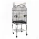 i.Pet 150cm Large Bird Cage with Dome Roof, Wrought Iron, Stainless Steel Feeders, Perches, and Easy-Clean Tray