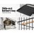 i.Pet 150cm Large Bird Cage with Dome Roof, Wrought Iron, Stainless Steel Feeders, Perches, and Easy-Clean Tray