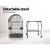 i.Pet 150cm Large Bird Cage with Dome Roof, Wrought Iron, Stainless Steel Feeders, Perches, and Easy-Clean Tray