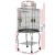 i.Pet 145cm Large Bird Cage Aviary with Open Top, Wrought Iron, Stainless Steel Feeders, Easy Clean Tray & Wheels