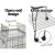 i.Pet 145cm Large Bird Cage Aviary with Open Top, Wrought Iron, Stainless Steel Feeders, Easy Clean Tray & Wheels