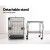 i.Pet 145cm Large Bird Cage Aviary with Open Top, Wrought Iron, Stainless Steel Feeders, Easy Clean Tray & Wheels