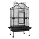 i.Pet 168cm Large Bird Cage - Heavy-Duty Wrought Iron Aviary with Open Roof, Perches, Seed Skirts & Wheels