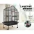 i.Pet 168cm Large Bird Cage - Heavy-Duty Wrought Iron Aviary with Open Roof, Perches, Seed Skirts & Wheels