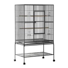 i.Pet 138cm Large Bird Cage Aviary - Durable Wrought Iron, Safe Powder Coated, Easy Clean, with Stand & Wheels