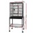 i.Pet 144cm Large Bird Cage Aviary, Black Wrought Iron, Mobile with Lockable Casters, Easy-Clean Tray, Ideal for Birds