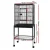 i.Pet 144cm Large Bird Cage Aviary, Black Wrought Iron, Mobile with Lockable Casters, Easy-Clean Tray, Ideal for Birds