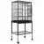 i.Pet 144cm Large Bird Cage Aviary, Black Wrought Iron, Mobile with Lockable Casters, Easy-Clean Tray, Ideal for Birds
