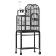 i.Pet 153cm Large Bird Cage Aviary with Ladder, Toy Hanger & Castor Wheels - Wrought Iron, Easy Clean & Access