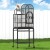 i.Pet 153cm Large Bird Cage Aviary with Ladder, Toy Hanger & Castor Wheels - Wrought Iron, Easy Clean & Access