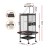 i.Pet Large Bird Cage 155cm - Wrought Iron, Non-Toxic Finish, Play Area, Secure Door, Castor Wheels, Easy Assembly