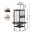 i.Pet Large Bird Cage 155cm - Wrought Iron, Non-Toxic Finish, Play Area, Secure Door, Castor Wheels, Easy Assembly