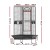 i.Pet Large Corner Bird Cage - Wrought Iron, Easy Clean, Mobile Stand, Budgie/Parrot Aviary, Black, 76x76x161cm