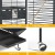i.Pet Large Corner Bird Cage - Wrought Iron, Easy Clean, Mobile Stand, Budgie/Parrot Aviary, Black, 76x76x161cm