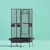 i.Pet Large Corner Bird Cage - Wrought Iron, Easy Clean, Mobile Stand, Budgie/Parrot Aviary, Black, 76x76x161cm