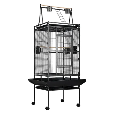 i.Pet 173cm Large Bird Cage Aviary - Wrought Iron, Non-Toxic Finish, Easy Clean Trays, Secure Locks, Mobile Wheels