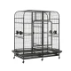 i.Pet Extra Large Bird Cage Aviary 185cm - Durable Wrought Iron, Lockable Wheels, Removable Divider, Slide-out Trays
