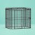 i.Pet Large Walk-in Bird Cage Aviary for Parrots, 203cm Wrought Iron, Secure Locks, Feeder Doors, Black