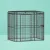i.Pet Large Walk-in Bird Cage Aviary for Parrots, 203cm Wrought Iron, Secure Locks, Feeder Doors, Black