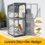 i.Pet 180cm Wooden Multi-Tier Cat House & Rabbit Hutch – Durable Fir Wood, Water-Resistant Roof, Indoor/Outdoor Use